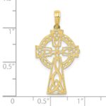 10K Polished Celtic Cross Pendant - Image 3