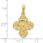 10k Four Way Medal Pendant - Image 3