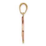 10k Y&Rose Gold W/Rhodium Follow Your Dreams Rainbow Pendant - Image 2