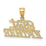 10K BEST FATHER Pendant - Image 4