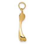 10K Wishbone Charm - Image 2