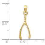 10K Wishbone Charm - Image 4