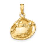 10K Medium Clam Shell Pendant - Image 4