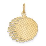 10k Flaming Sun Charm - Image 4