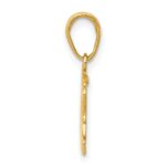 10k Textured Elephant Pendant - Image 2