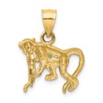 10K Diamond-cut Monkey Pendant - Image 4