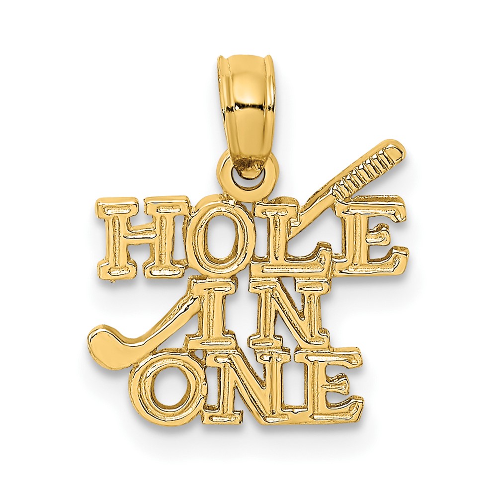 10K3558.jpg 10K HOLE IN ONE with Golf Club Charm - Image 1