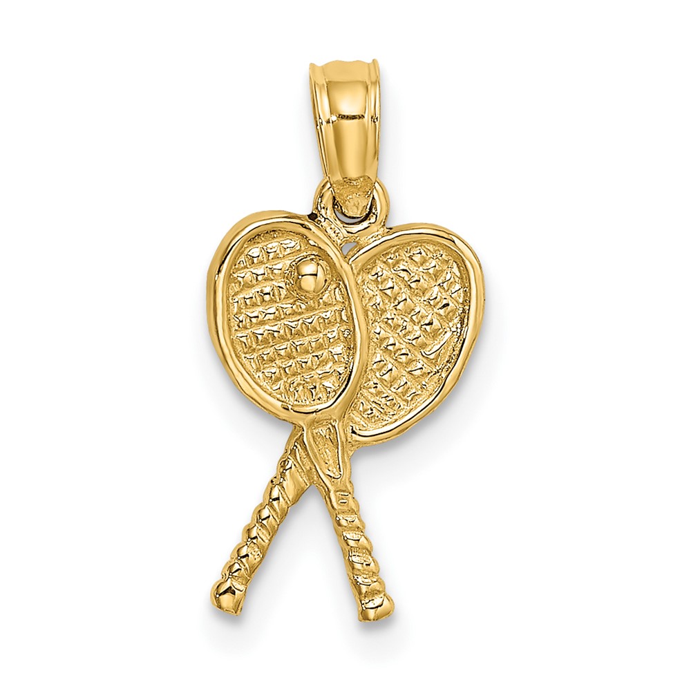 10K3568.jpg 10K Tennis Racquets Pendant - Image 1