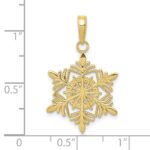 10k Snowflake Pendant - Image 3