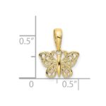 10K Filigree Butterfly Charm - Image 4