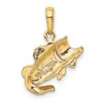 10k Large Mouth Bass Fish Small Charm - Image 4
