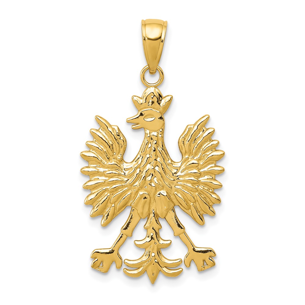 10K4925.jpg 10K Phoenix Mythological Bird Charm - Image 1