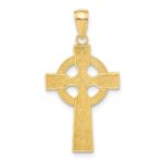 10k Celtic Cross w/Eternity Circle Pendant