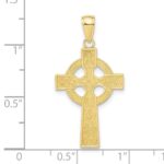 10k Celtic Cross w/Eternity Circle Pendant - Image 4