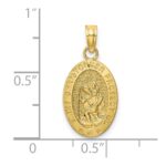 10k Saint Christopher Medal Pendant - Image 3