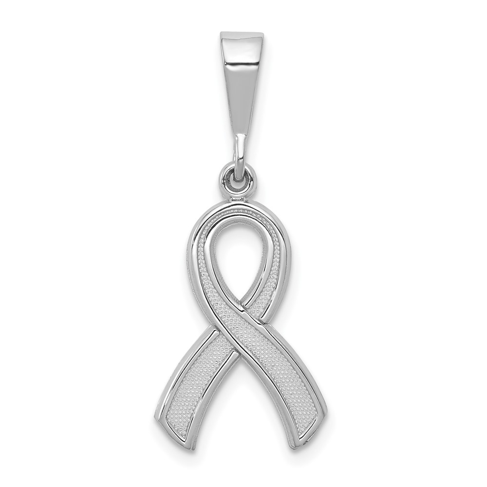 10K579.jpg 10k White Gold Awareness Pendant - Image 1