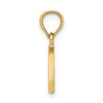 10K Polished W Block Initial Charm - Image 2