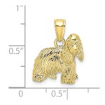 10K 2-D Cocker Spaniel Dog Charm - Image 3