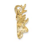 10K 2-D Deer Head 8 Point Buck Charm - Image 2