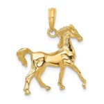10K 3-D Horse Charm - Image 4