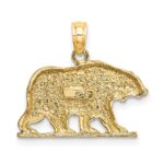 10K Textured Bear Charm - Image 4