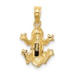 10k Textured Top View FROG Charm - Image 4