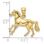 10K 3-D Horse Charm - Image 3