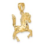 10K 3-D Horse Charm - Image 5
