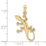 10K 2-D Gecko Charm - Image 3