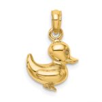 10K 3-D Duckling Charm - Image 4