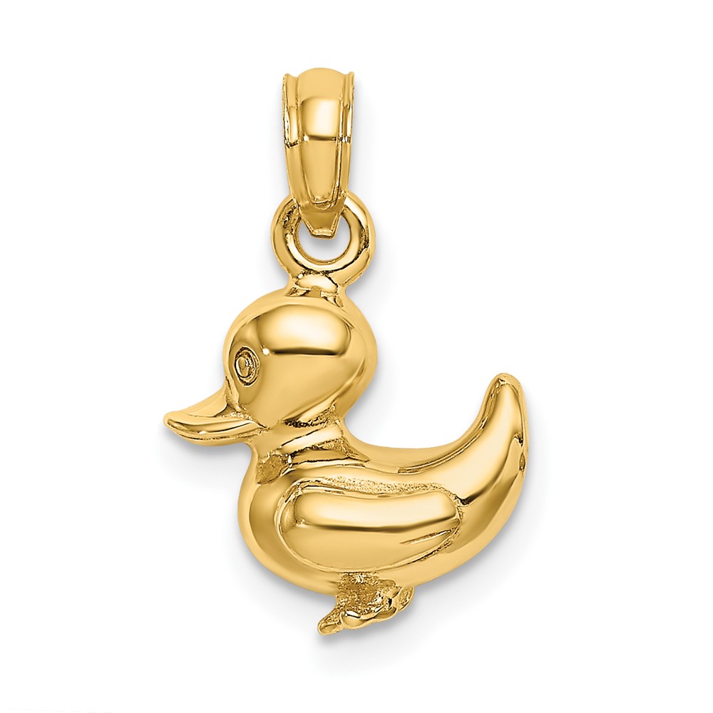 10K6589.jpg 10K 3-D Duckling Charm - Image 1
