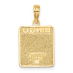 10K w/ Enamel Bingo Card Charm - Image 4