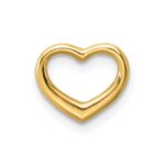 10K Polished Mini Floating Heart Slide