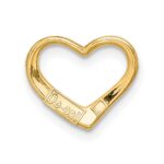 10K Floating Heart Charm - Image 4