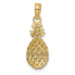 10K Textured Pineapple Charm - Image 4