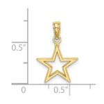 10k Cut-out Star Charm - Image 5