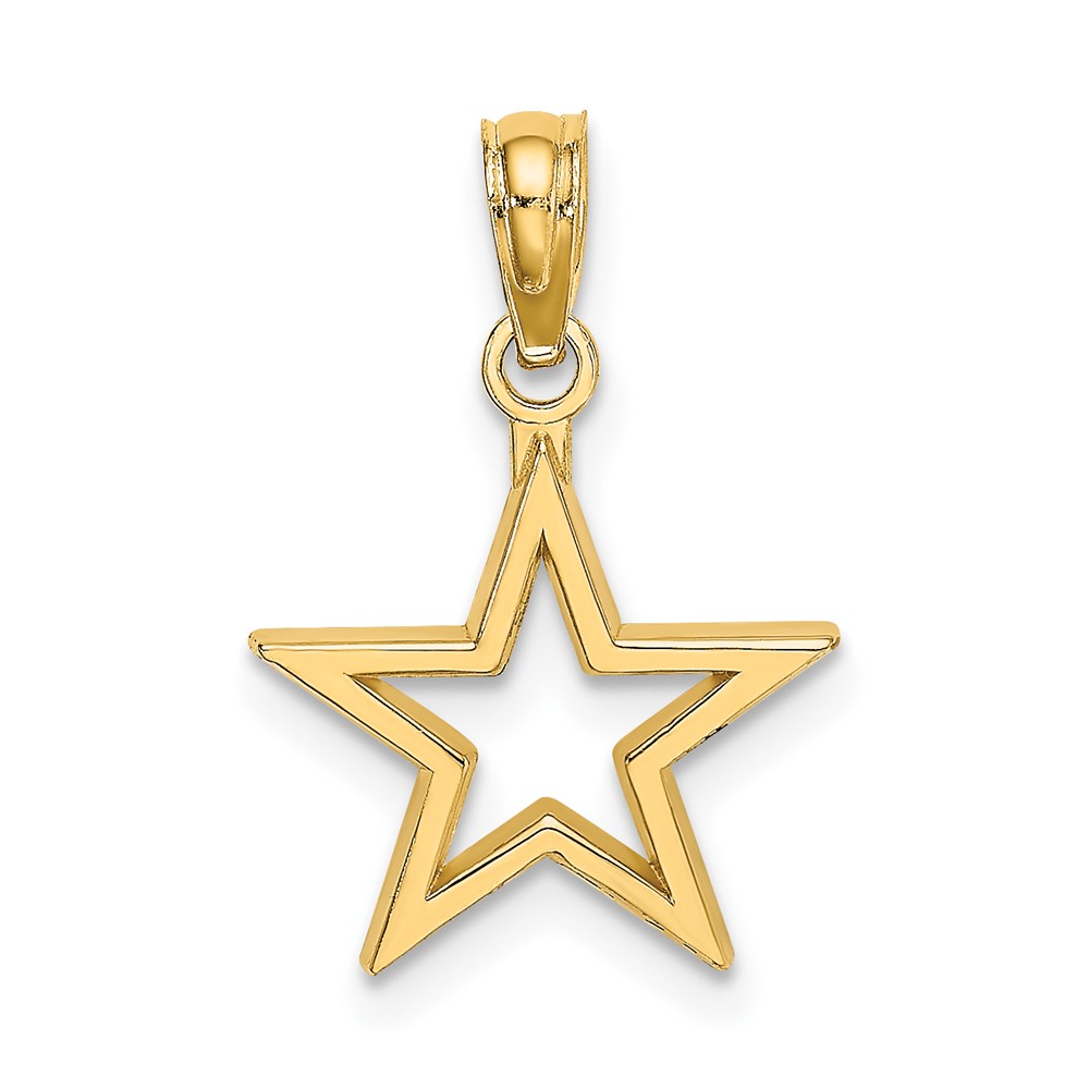 10K7141.jpg 10k Cut-out Star Charm - Image 1