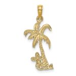 10K Palm Tree w/ Cactus Charm
