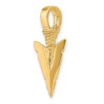 10K 3-D Arrowhead Charm - Image 5
