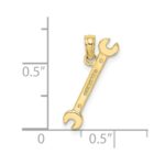 10K 3-D Double Open-Ended Wrench Charm - Image 3