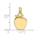 10K Polished Apple Charm - Image 3