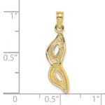 10K 3-D Beveled Masquerade Mask Charm - Image 3