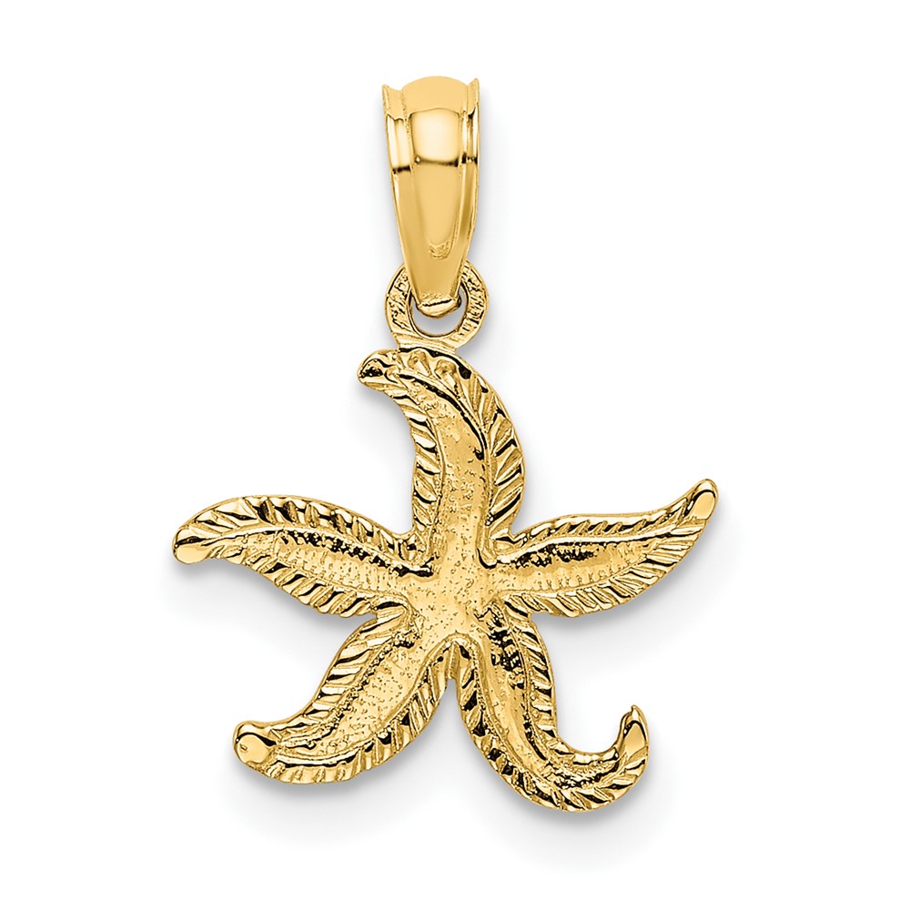 10K7372.jpg 10K Flat Starfish Charm - Image 1