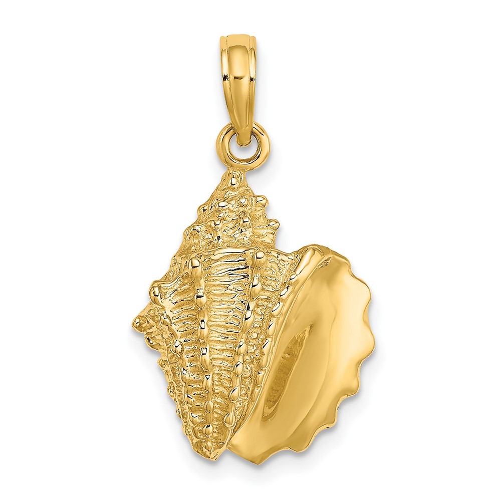 10K7397.jpg 10K 2-D Conch Shell Charm - Image 1