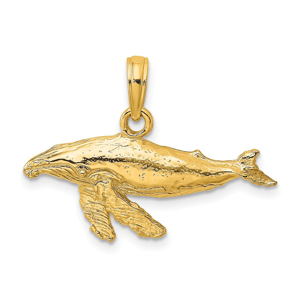 10K7448.jpg 10K 2-D Whale Charm - Image 1
