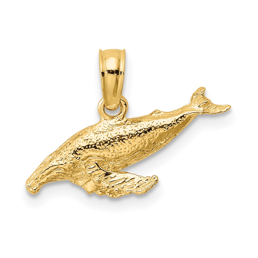 10K7449.jpg 10K 2-D Whale Charm - Image 1