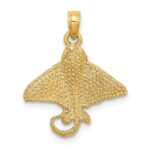 10K Textured Spotted Eagle Ray Charm