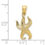 10K Textured Starfish Charm - Image 4