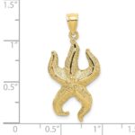 10K Textured Starfish Charm - Image 3