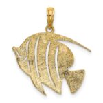 10K Polished Cut-Out Fish Charm - Image 4